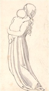 John Flaxman - Women Carrying a Child in Her Arms - Google Art Project