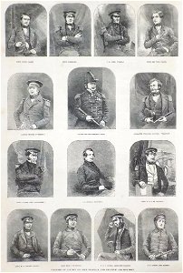 John Franklin expedition crew 1845. Free illustration for personal and commercial use.
