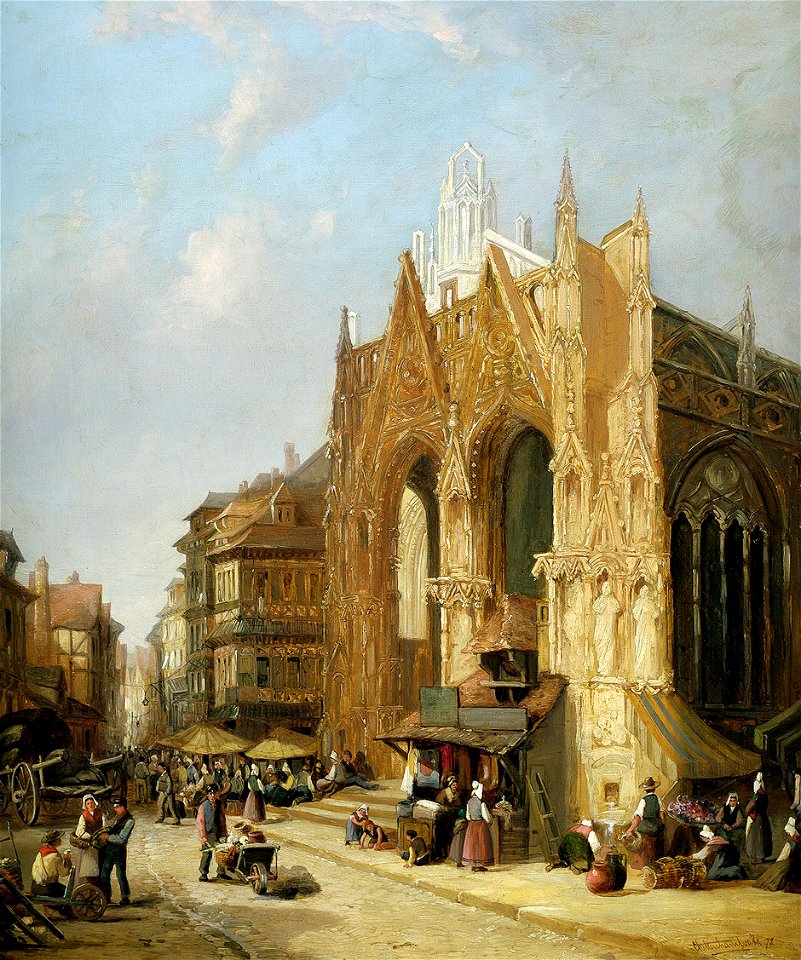 John Cheltenham Wake Die Kirche Saint-Maclou in Rouen 1872