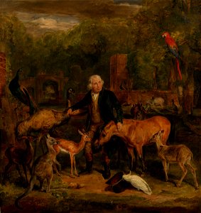 John Frederick Lewis (1804-76) - John Clark(e) with the animals at Sandpit Gate - RCIN 403397 - Royal Collection