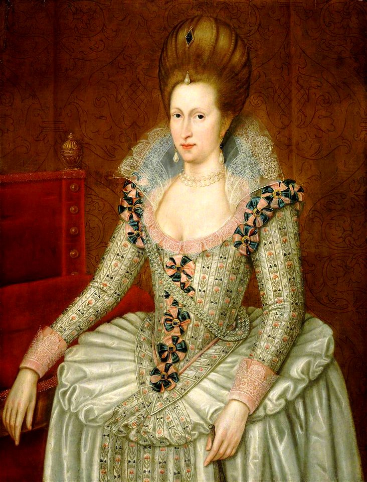 John de Critz the elder (1551-1552-1642) - Anne of Denmark (1574–1619) - BHC4251 - Royal Museums Greenwich