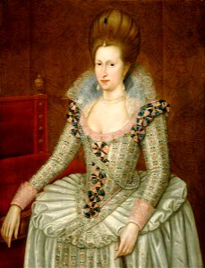 John de Critz the elder (1551-1552-1642) - Anne of Denmark (1574–1619) - BHC4251 - Royal Museums Greenwich