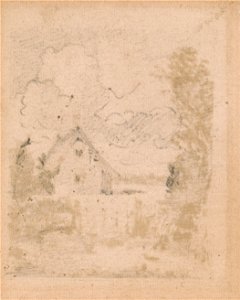 John Constable - Study for Cottage in Cornfield, East Bergholt - Google Art Project. Free illustration for personal and commercial use.