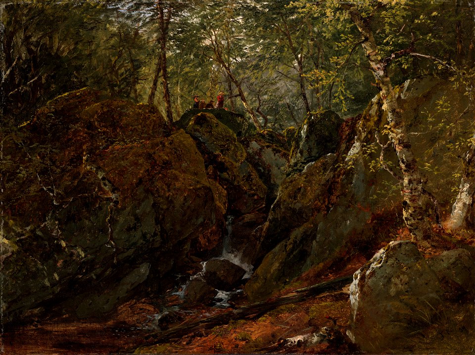 John Frederick Kensett - Catskill Waterfall - 1965.43 - Yale University Art Gallery
