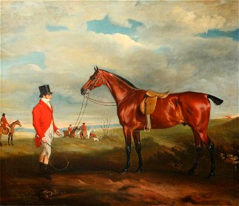 John E. Ferneley I (1782-1860) - Thomas Strickland (1792–1835), and Horse in the Hunting Field - 998451 - National Trust