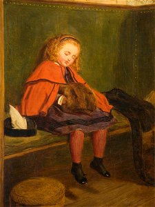 John Everett Millais (1829-1896) - My Second Sermon - 1909P61 - Birmingham Museums Trust