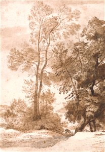John Constable - Trees and Deer - Google Art Project. Free illustration for personal and commercial use.