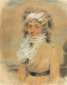 John Downman (British, 1750-1824) - Young Lady with a White Bow on Her Head - 1997.75 - Cleveland Museum of Art