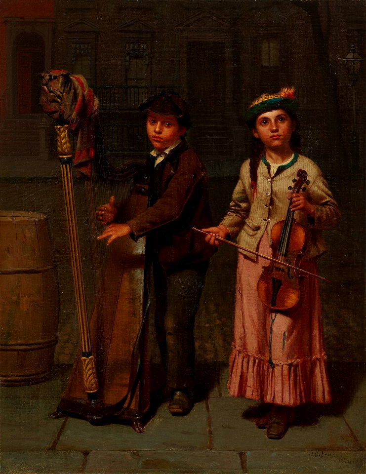 John george brown the two musicians093944)