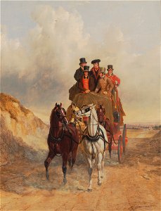 John Frederick Herring - The Royal Mail Coach on the Road - Google Art Project. Free illustration for personal and commercial use.