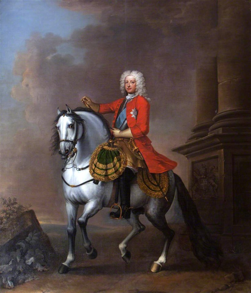John Wootton (c.1682-1764) - George II (1683–1760), on Horseback - 355539 - National Trust