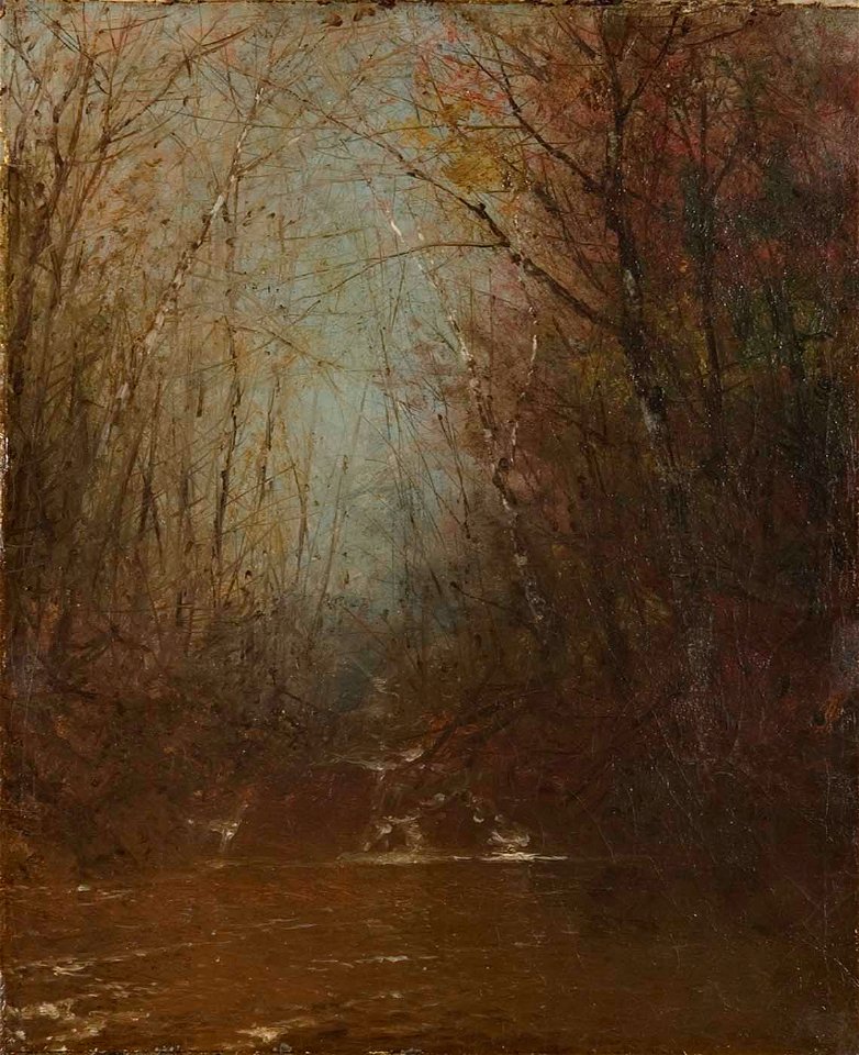 John Frederick Kensett - Forest Interior with Stream - 1973.155 - Smithsonian American Art Museum