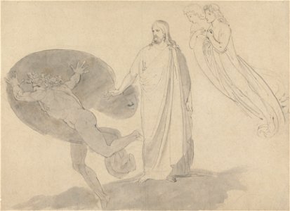 John Flaxman - Get Thee Behind Me, Satan - Google Art Project