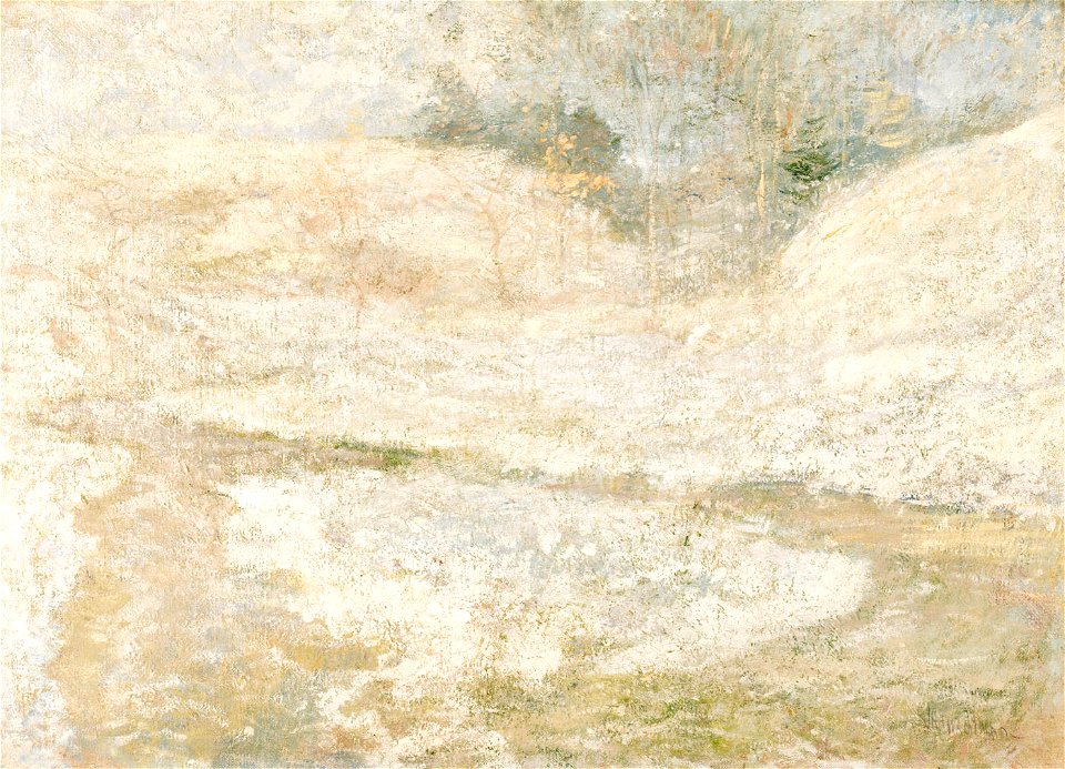 John Henry Twachtman - The Brook, Greenwich, Connecticut - 1929.6.144 - Smithsonian American Art Museum