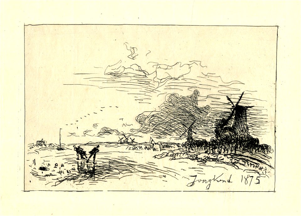 Jongkind - Canal de Hollande, près de Rotterdam (hiver), 1913,0714.20
