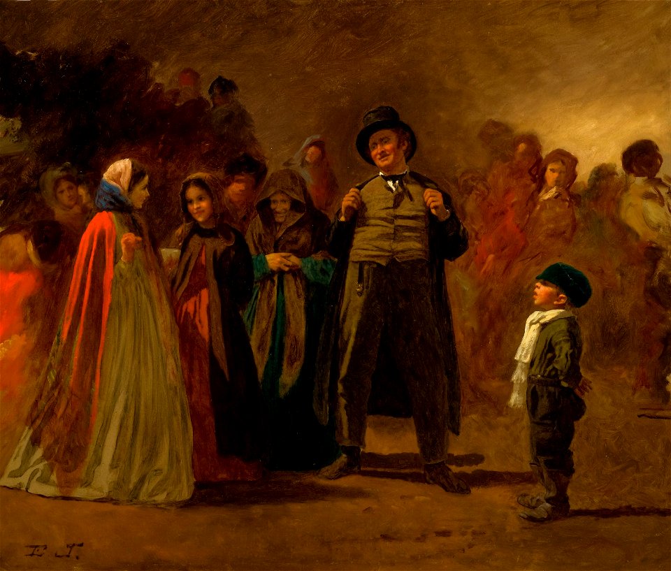 The Storyteller of the Camp (Maple Sugar Camp) by Eastman Johnson