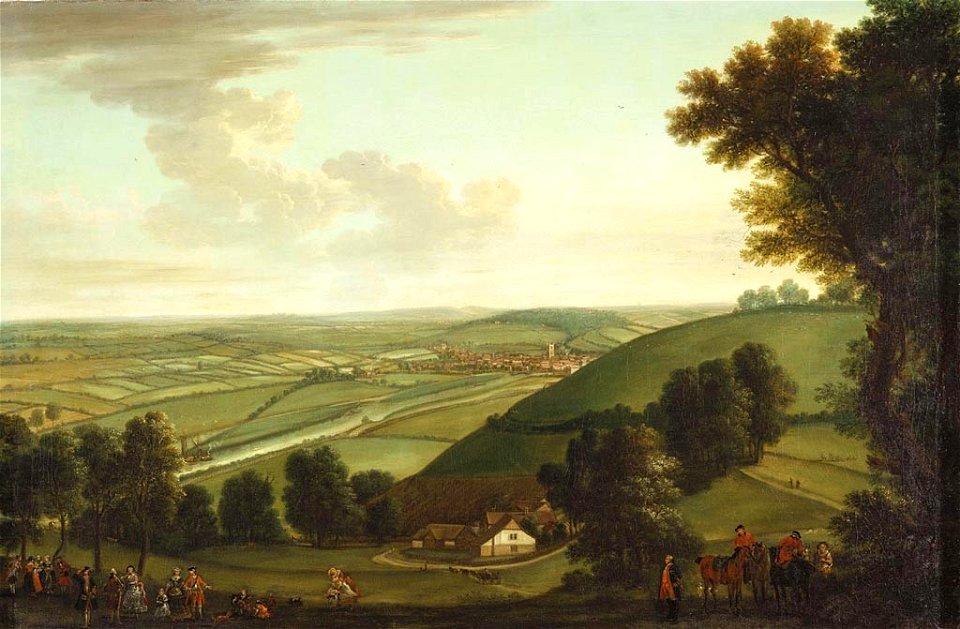 John Wootton (c. 1682-1764) - A Distant View of Henley-on-Thames - RCIN 400505 - Royal Collection