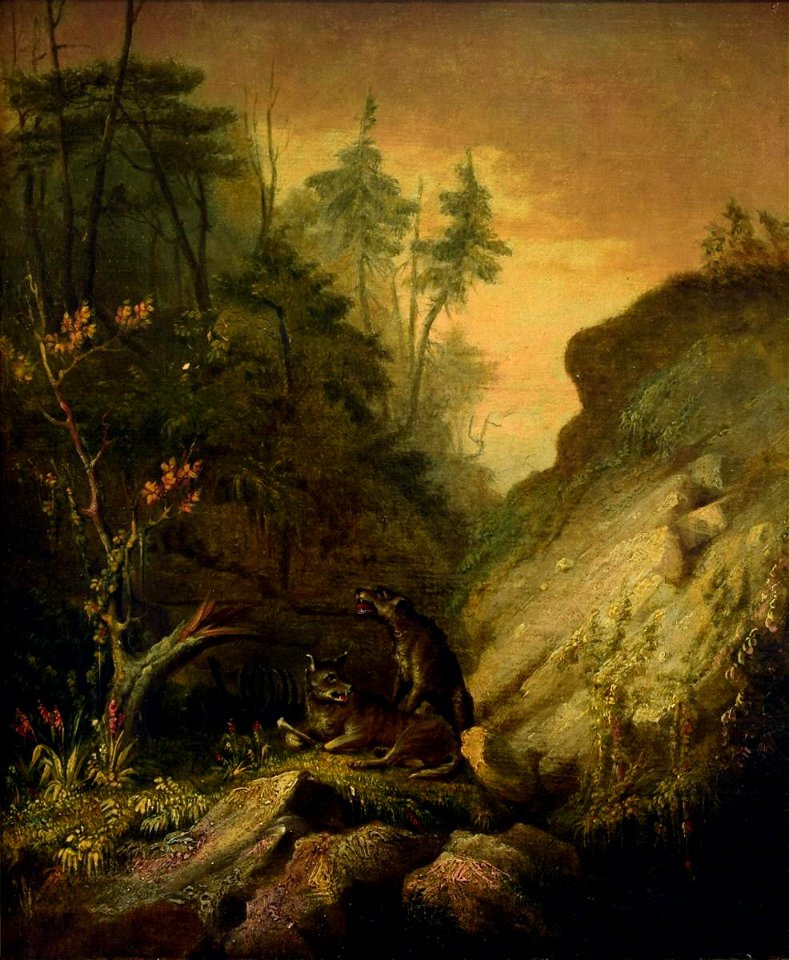 Johnson Carr - Wolves in the Gorge - 1921.240.1 - Reading Public Museum