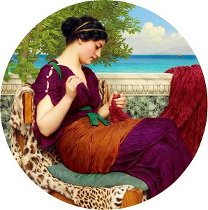 John William Godward - Far Away Thoughts, 1911