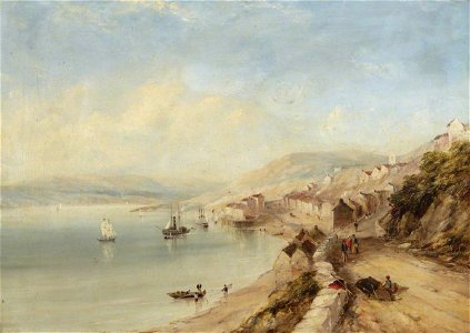 John Wilson Carmichael (1799-1868) - A Lakeside Village - 515762 - National Trust