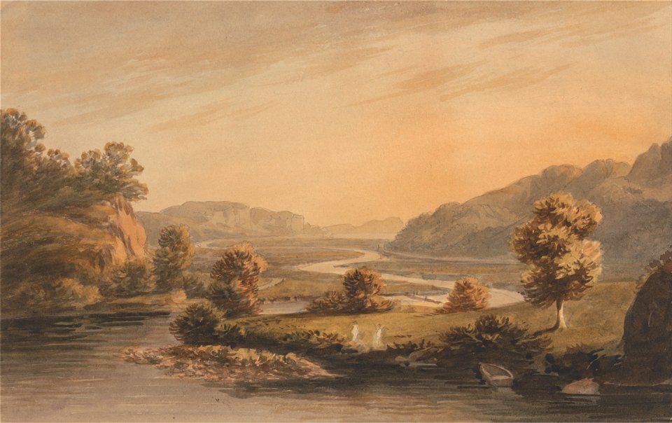 John Warwick Smith - Near Pontaberglaslyn - Google Art Project