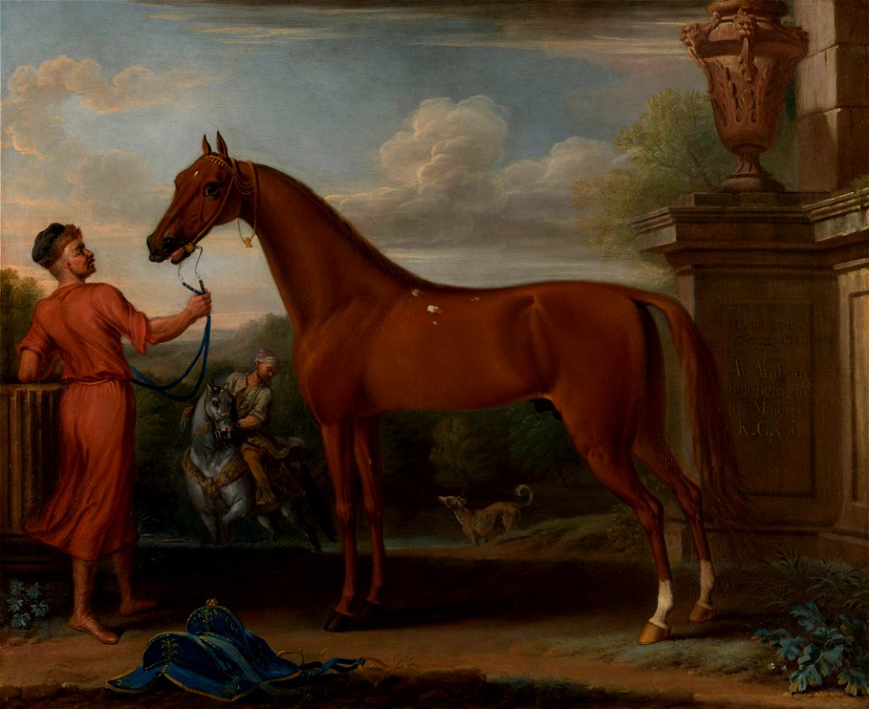 John Wootton (c. 1682-1764) - The Hampton Court Chestnut Arabian - RCIN 401356 - Royal Collection