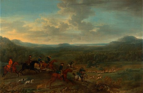 John Wootton - A Fox Hunt - Google Art Project