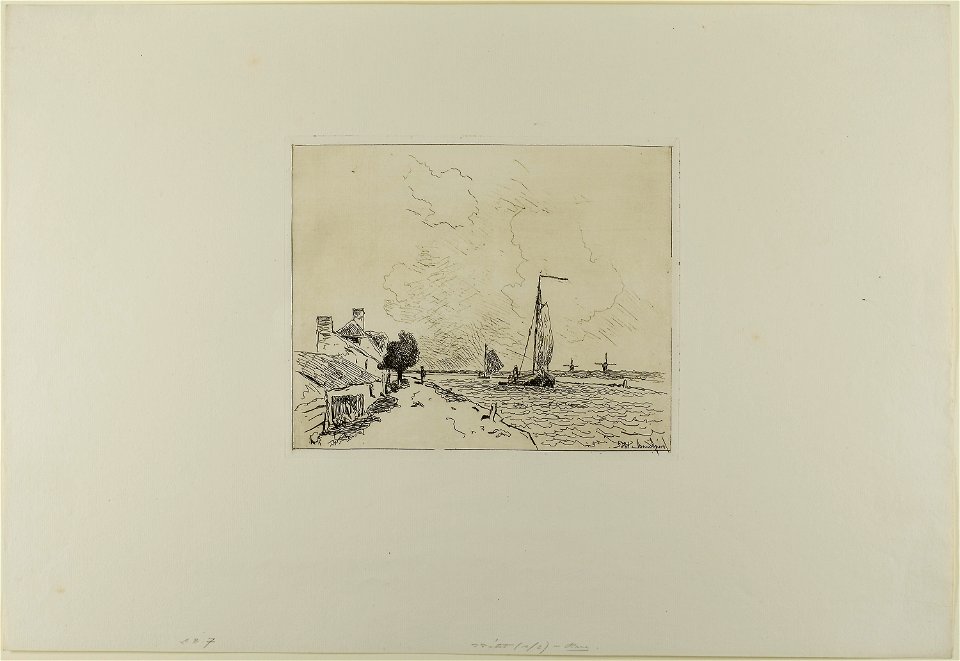 Jongkind - The Two Sailboats, from Cahier de six eaux-fortes, vues de Hollande, 2009.679
