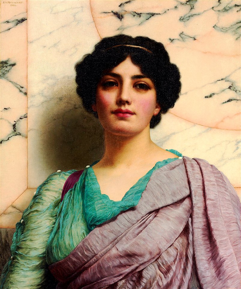 John William Godward - A Roman Beauty, 1904
