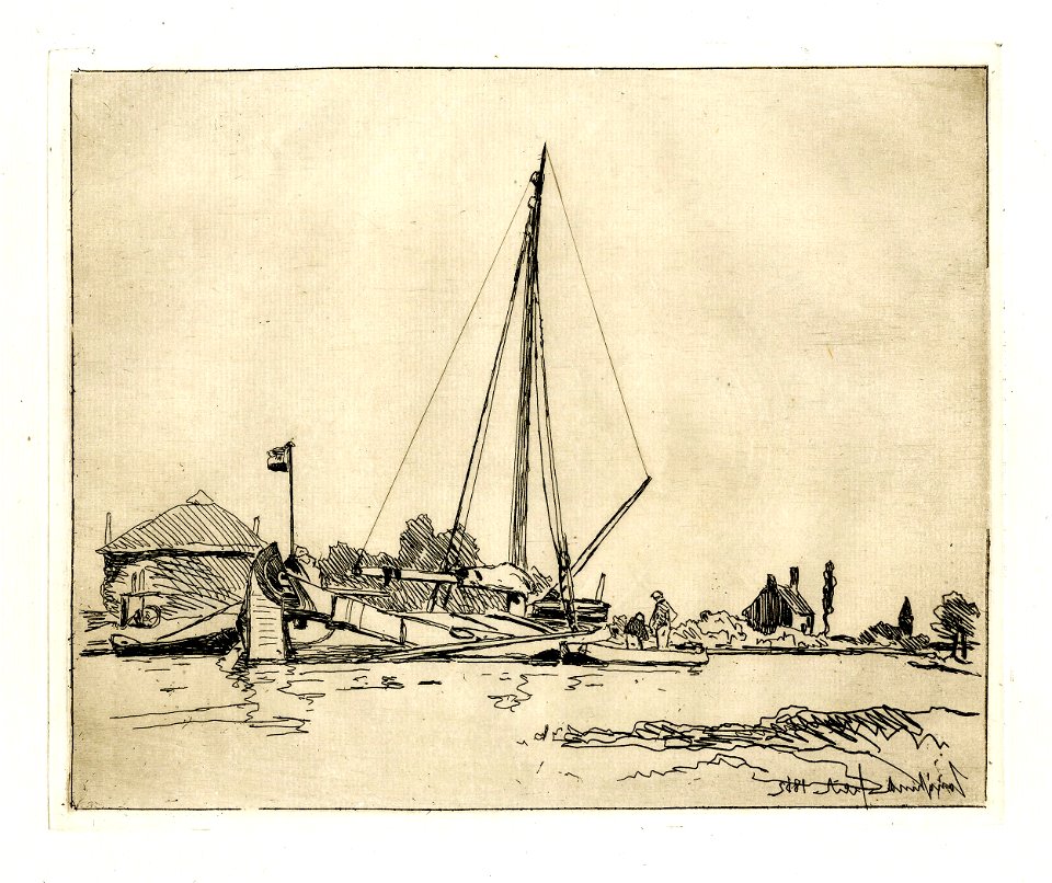 Jongkind - La barque amarrée, 1949,0411.4268