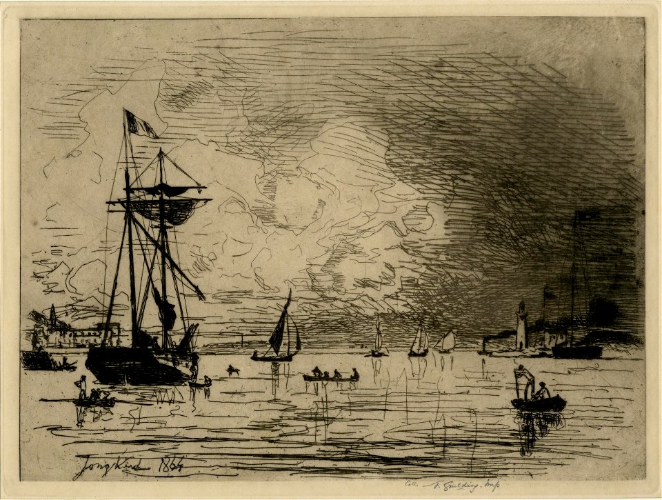 Jongkind - Sortie du Port de Honfleur, 1949,0411.4270