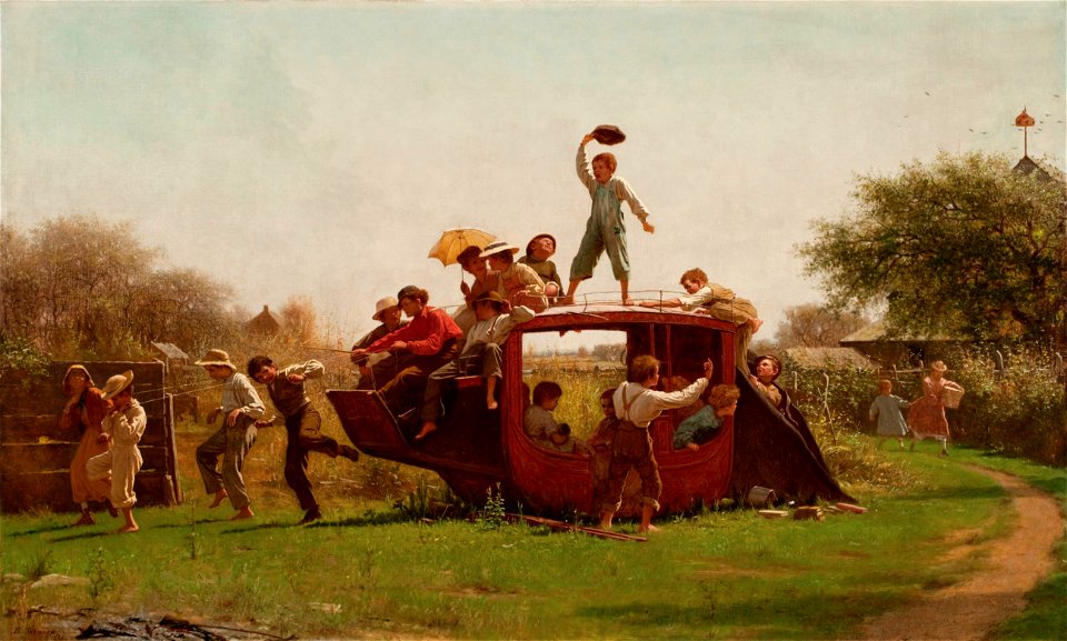 Eastman Johnson - The Old Stagecoach (1871)