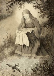 Jomfru maria og svalen - Virgin Mary and swallow