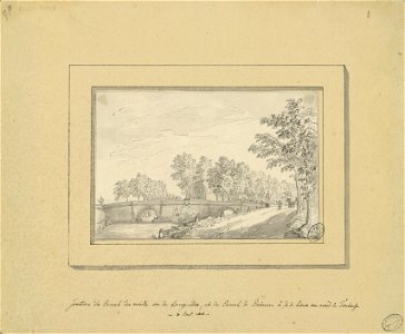 Jonction du Canal du Midi ou de Languedoc, et du Canal de Brienne à 1-4 de lieue au nord de Toulouse (21 aout 1818) - Fonds Ancely - B315556101 A ESTAMPES 003