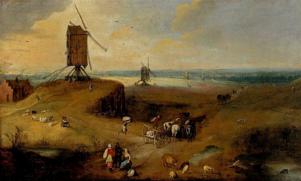 Joos de Momper - Windmill landscape in Flanders - S-2002-45 - Finnish National Gallery
