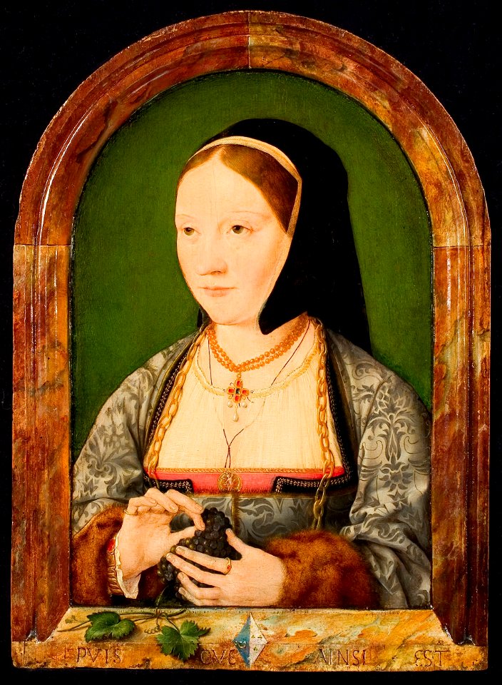 Joos van Cleve - Portrait of Agniete van den Rijne