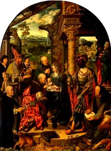 Joos van Cleve - De aanbidding van de Wijzen - Gal.-Nr. 809 A - Staatliche Kunstsammlungen Dresden