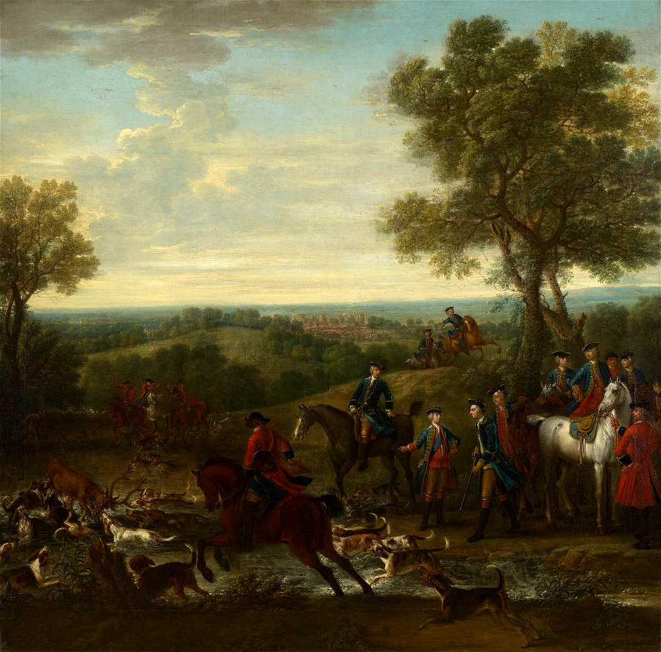 John Wootton (c. 1682-1764) - The Death of the Stag - RCIN 407815 - Royal Collection