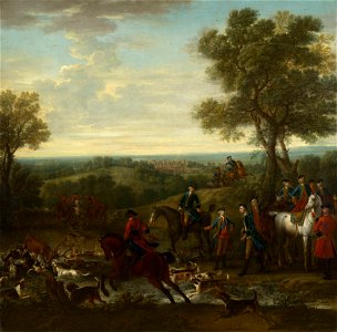 John Wootton (c. 1682-1764) - The Death of the Stag - RCIN 407815 - Royal Collection