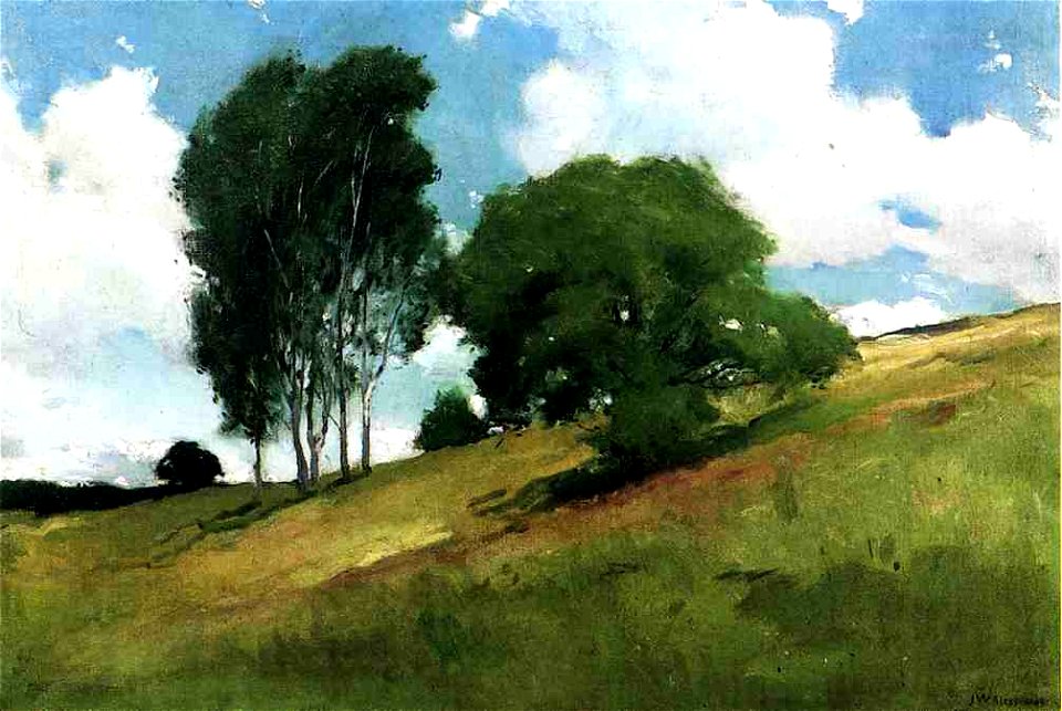 John White Alexander Landscape Painted At Conish New Hampshie