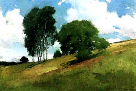 John White Alexander Landscape Painted At Conish New Hampshie