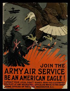 Join the Army Air Service, be an American eagle - Charles Livingston Bull ; Alpha Litho. Co., Inc., N.Y. LCCN95503123. Free illustration for personal and commercial use.