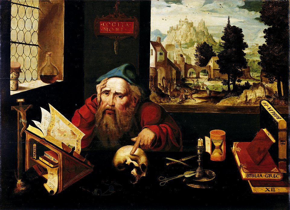 Joos van Cleve (follower of) - Der heilige Hieronymus im Gehäus