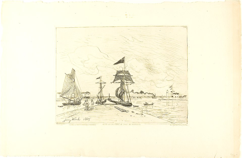 Jongkind - Wooden Pier, Honfleur Port, 1970.596