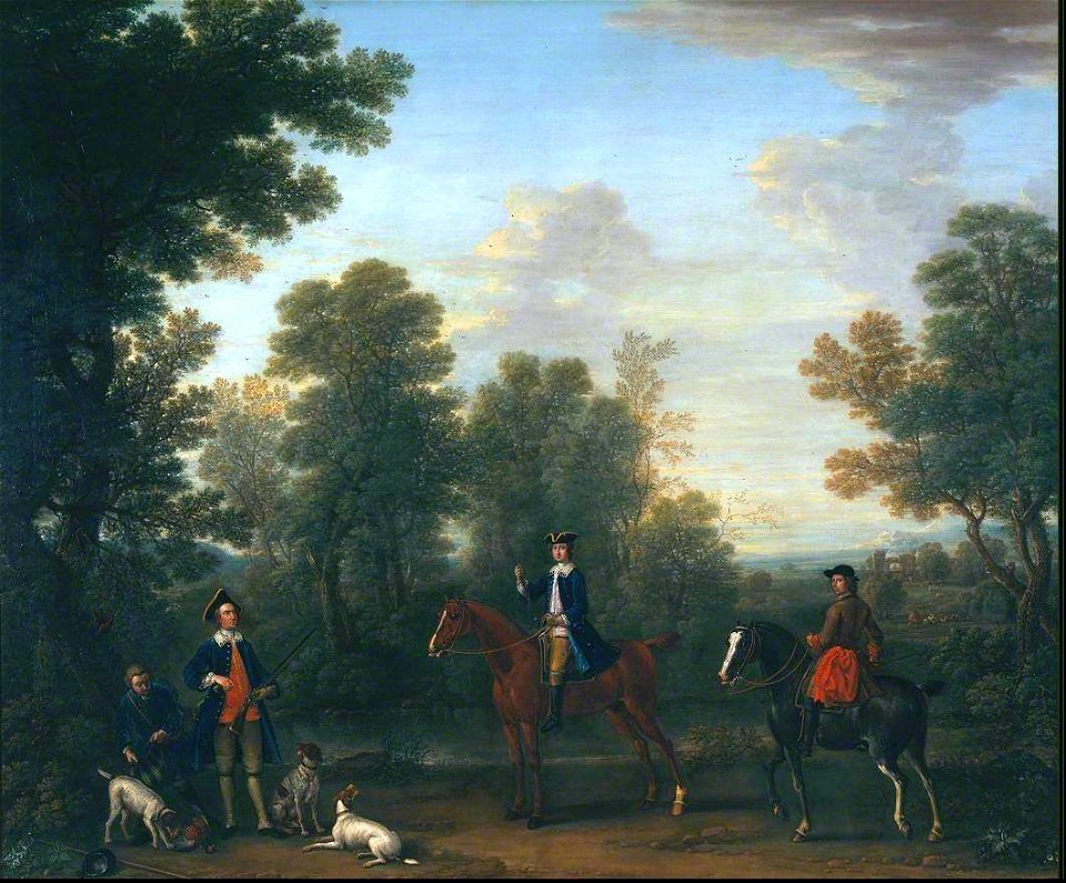 John Wootton (c.1682-1764) - George Henry Lee, 3rd Earl of Litchfield, and his Uncle the Hon. Robert Lee, Subsequently 4th Earl o - N04679 - National Gallery