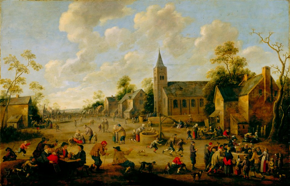 Joost Cornelisz Droochsloot - A Village Festival - 54.459 - Detroit Institute of Arts