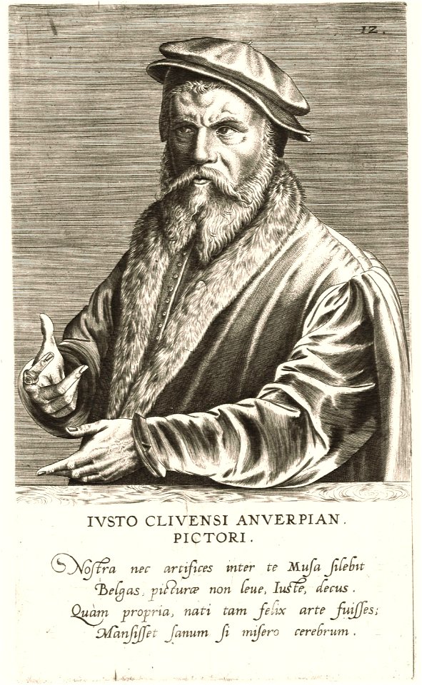 Joos van Cleve by Jan Wierix (attr.), 1572
