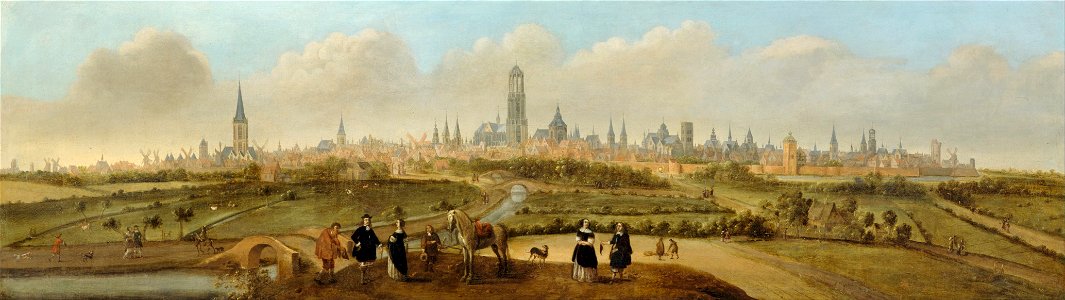 Joost Cornelisz. Droochsloot - View on the city of Utrecht - Google Art Project