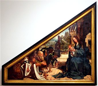 Jorge alfonso, retablo della madre di dio, 1515, 01 adorazione dei magi 1