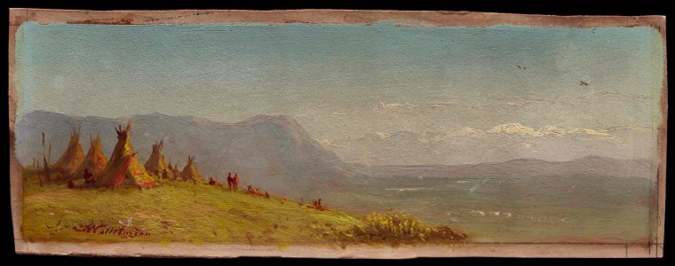 John Williamson - Western Landscape with Tepees - 1981.785 - Museum of Fine Arts